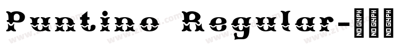 Puntino Regular字体转换